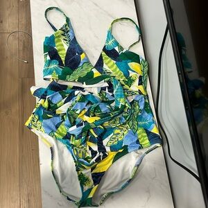 AERIE wrap one piece swimsuit